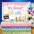 thumbnail image 3 of Donut 8th Birthday Backdrop Party Decorations for Girls, It's Great to Be Eight Photography Background Doughnut Dessert Candy Eighth Party Favors Supplies, 3 of 6