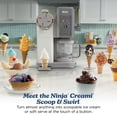 thumbnail image 3 of Ninja Creami Scoop & Swirl Ice Cream Maker, Scoopable & Soft Serve, 11 Programs, (2) 16 Oz Pint Containers & Lids, NC700 Vanilla, 3 of 18