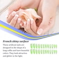 thumbnail image 4 of Length Coffin Fake Nail Scratch Resistant Press-on Fingernails Removable Trimble Nail Tip Adjustable Manicure Stickers Girls Type 13, 4 of 6