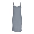 thumbnail image 1 of Camisolas cortas de moda para mujer, vestido liso sin mangas, camisero con cuello redondo y tirantes ajustables, bralette de poliéster para mujer, 1 of 4
