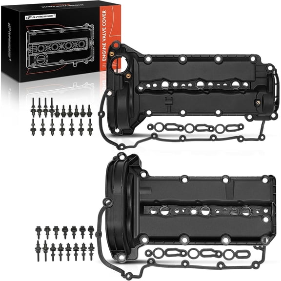 A-Premium Left Right Engine Valve Cover with Gasket and Bolt Compatible with Ram 1500 2014-2018/2020 3.0L, 1500 Classic 2019 3.0L & Jeep Grand Cherokee 2014-2019 3.0L, Wrangler 2020 3.0L, 2-PC Set