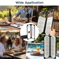thumbnail image 4 of WeChef 5 pack 4.25"x14" Restaurant Menu Book Covers 2 View PU Leather w/ Angled Corner Wine List Bar Hotel, 4 of 9