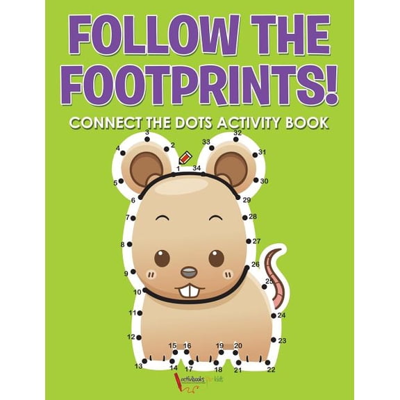 Follow the Footprints! Connect the Dots Activity Book, (Paperback)