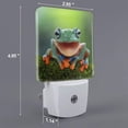 thumbnail image 2 of Salouo Tree Frog for Night Lights Plug into Wall 1 Pack, 0.5W Plug in Night Light with Dusk-to-Dawn Light Sensor LED Nightlight for Bathroom, Adult, Hallway-UK, 2 of 7