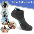 thumbnail image 5 of KOITHOT 12 Pairs Men Ankle Socks for Mens Black Cushioned Socks Athletic Running Size 10-13, 5 of 6