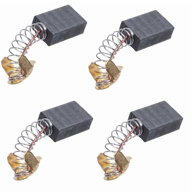 50 Piezas 17 x 13 x 7 mm Motor de Herramienta Eléctrica Cepillo de Carbón 999038 para Negro + Oro + Plata
