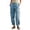 *Light Blue, variant on ClodeEU Women's High Waist Cargo Pants with Pocket ,Casual Tapered Work Trousers with Cuffed Ankle Army Green,Women's Plus XL