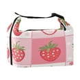 thumbnail image 2 of DIXRUYEE Lunch Bag Double Deck Lunch Cooler Box Fashion Sweet Strawberry Patch Pattern, 2 of 7