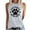Womens White Tank Tops, variant on HAPIMO Women's Summer Tank Tops Sleeveless Shirts for Girls Daily Basic Camisole O-Neck Blouse Cute Dog Paw Letter Print Tops Casual Loose Fit Camis Vest Savings White S