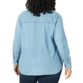 thumbnail image 2 of Lee Women’s Plus Heritage All Purpose Button Down Denim Shirt, 2 of 5