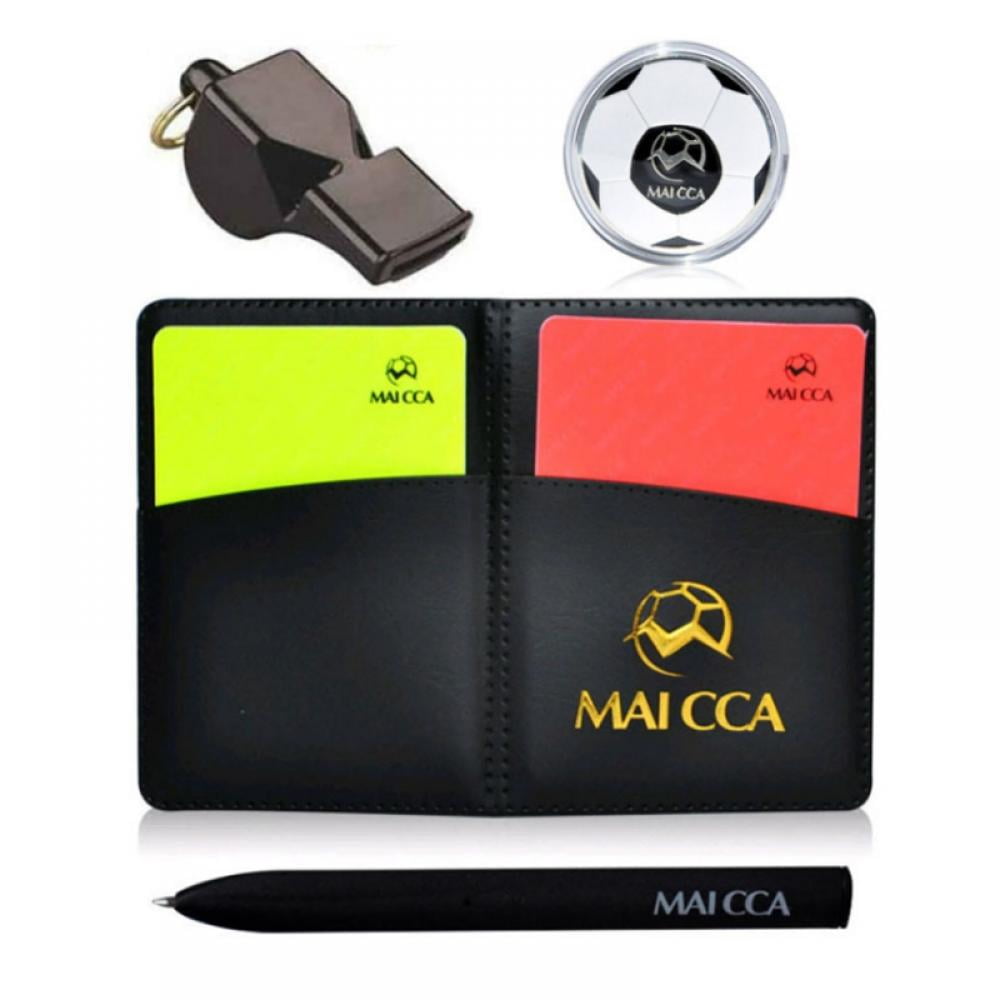 Football Soccer Referee Wallet Notebook With Red Card And Yellow Card