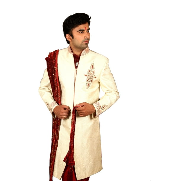 Cream sherwani cheap for groom