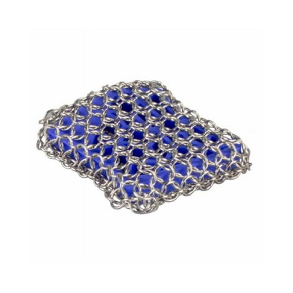 Lodge 112971 Silicone & Chainmail Scrubbing Pad, Blue