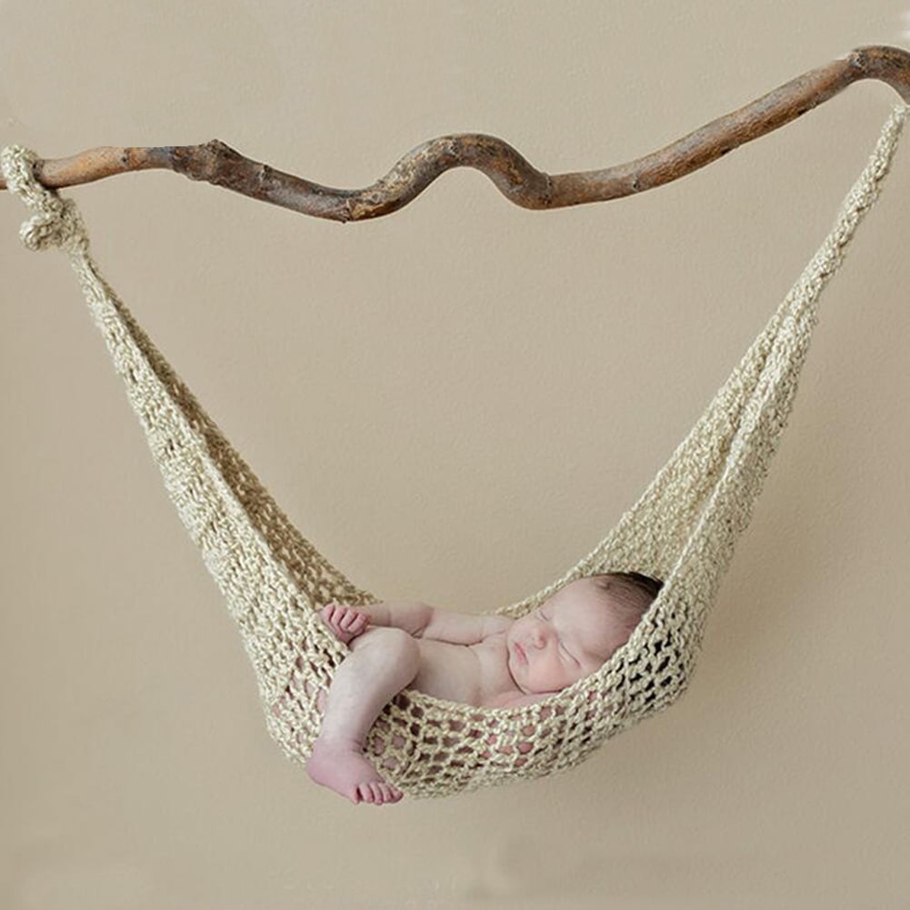 Newborn Baby Infant Knitted Crochet hammock Costume Photo Photography Prop 