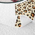 thumbnail image 5 of Homewish Leopard Print Baseball Twin Quilt Set, Sport Twin Coverlet Set for Girls and Boys, 2-Piece, 1 Comforter and 1 Pillowcase, 5 of 7