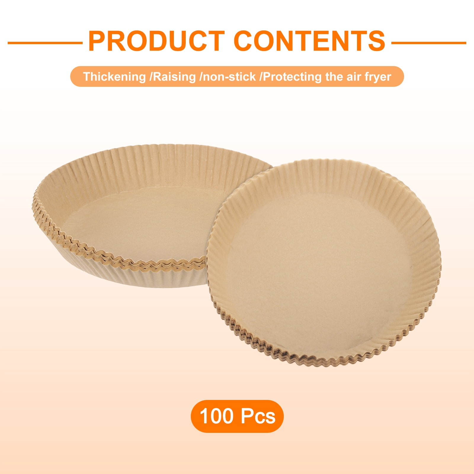 Uxcell 50pcs Silicone Oil Air Fryer Liners 9.06" Square Disposable Non-stick Air Fryer Paper Liners for Microwaves Ovens Steaming Baking Roasting Frying Portable Cooking Devices, White