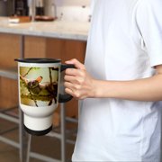 3drose, the Senegal Bushbaby, Galago Senegalensis, Lake Naivasha, Kenya., 14oz Stainless Steel Travel Mug