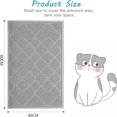 thumbnail image 2 of Alfombrilla para arena para gatos de 60x40 cm, alfombrilla para bandeja sanitaria para gatos de PVC antideslizante, 2 of 4