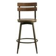 thumbnail image 6 of CHITA 26" Swivel Counter Height Bar Stools Set of 4 Wood Barstools with Detachable Back&Metal Base, 6 of 11