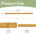 thumbnail image 2 of BambooMN 1 Pieces 17" Inch Handled Bamboo Shoehorn Plus 1 Free Travel Size Back Scratcher, 2 of 9