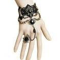 thumbnail image 3 of OPOLSKI Faux Gem Black Lace Ring Bracelet Women Gothic Punk Style Necklace Bracelet Bracelet, 3 of 8