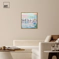 thumbnail image 3 of Coastal Dock Sailing Wall Art Canvas Wall Art by Art Remedy, Gold Floater Frame, 31.5" x 31.5", 3 of 7