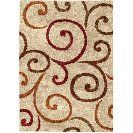 Brown Shag Area Rugs better homes and gardens swirls soft shag area rug or runner Brown Shag Area Rugs better homes and gardens swirls soft shag area rug or runner