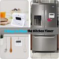 thumbnail image 3 of Kitchen Timer Egg Timer with Clock Digital Timer Stopwatch with LCD Loud Alarm for Cooking Baking Sports Learning Etc, 3 of 5