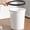 🔥 White, variant on Lidless ABS Trash Can 8.4x9.8in Modern Open Waste Basket Pressure Ring Paper Bin for Office Bathroom Kitchen Durable Easy Clean Design Birthday Gift