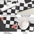 thumbnail image 3 of Black and White Checkered Pattern Kitchen Rug Mat,Kitchen Runner Rugs Non Skid Washable,Decorative Kitchen Floor Mats for Kitchen,Sink,Laundry,17"X47", 3 of 5