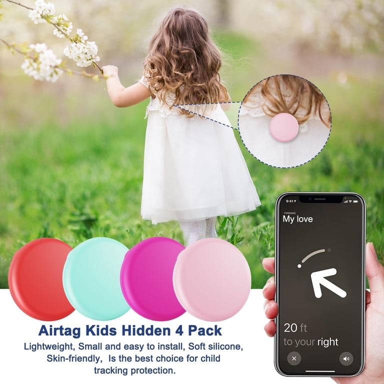 air tag in kids backpack Comment or DM "Link" Airtag Holder for Hidden-4 Pack Apple Holder Kids GPS Tracker Case,Kids Airtag Holder,The Hidden Air Tags with pin is,sutable for Children, Elderly, Air Tag Holder For Kids