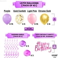 thumbnail image 5 of KatchOn, Pink and Purple Birthday Decorations - Huge, Pack of 66 | Purple Happy Birthday Banner | Pink, Purple and Gold Tassel Garland | Birthday Party Decorations Purple | Girl Birthday Decorations, 5 of 5