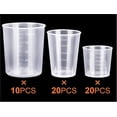 thumbnail image 2 of 50 vasos medidores de plástico, vasos para mezclar resina, vasos para mezclar epoxi, vasos para mezclar pintura, 30 ml, 50 ml, 100 ml (hy), 2 of 5