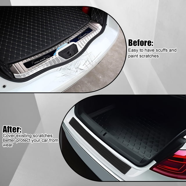 keepw Easy To Install Rear Bumper Guard Protector For Car Scratch Resistant And Abrasion Resistant Durable 104 cm,black 1Set