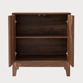 thumbnail image 4 of Double Door Storage Cabinet, Sideboard Buffet with Shelves, Mid Century Modern Cabinet for Living Room, Dining Room, Walnut, 4 of 11