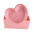 thumbnail image 1 of Plateau de Service en Plastique Design Cœur Polyvalent Facile à Nettoyer pour Fête Rassemblement Mariage, 1 of 5