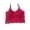 Red #18, variant on Women's Camisole Built in Bra Lace Sexy Wirefree Lightly Lined Push Up Underwire Stretchable Straps Pad Bras Red Small