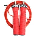 thumbnail image 3 of WOD Nation Speed Cable Jump Rope - Adjustable Speed Rope for Double Unders - Skipping Cord for Cardio & Boxing - 11 ft Cable, 2.2/3.3 mm, Red Alloy Steel, 3 of 8