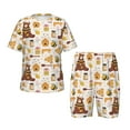 thumbnail image 1 of Balery Cute Bee Honey Jar Hive Bear Conjunto de Pijama Infantil de Manga Corta con Estampado – Ropa de Dormir de Algodón Suave-Medium, 1 of 6