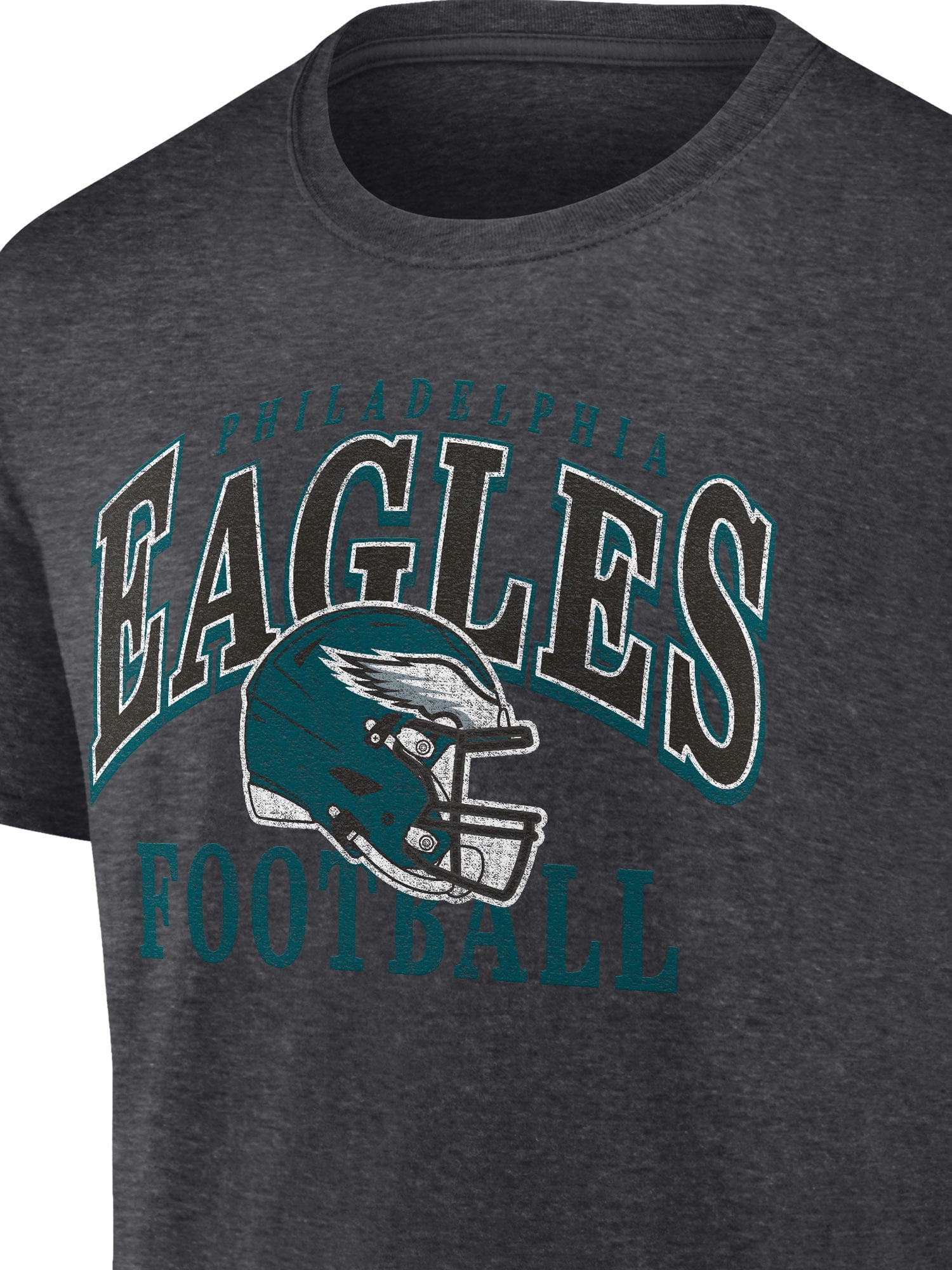 NFL Philadelphia Eagles Men's Cotton Charcoal Heather Short Sleeve T-Shirt