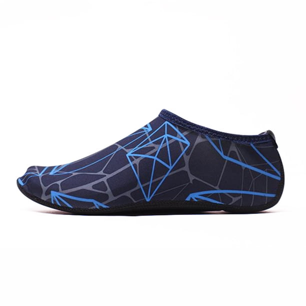 Zapatos Playa Zapatos Baño Verano Calcetines Playa Zapatos Buceo Calcetines Snorkel Zapatos Natación Zapatos Coral Calcetines Buceo Estampados (estampado Azul Marino) (2XL)