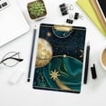 thumbnail image 7 of FMSHPON Cosmic Galaxy Gold Marbled Clipboard Hardboard Wood Nursing Clip Board and Pull for Standard A4 Letter 13x9 inches, 7 of 7
