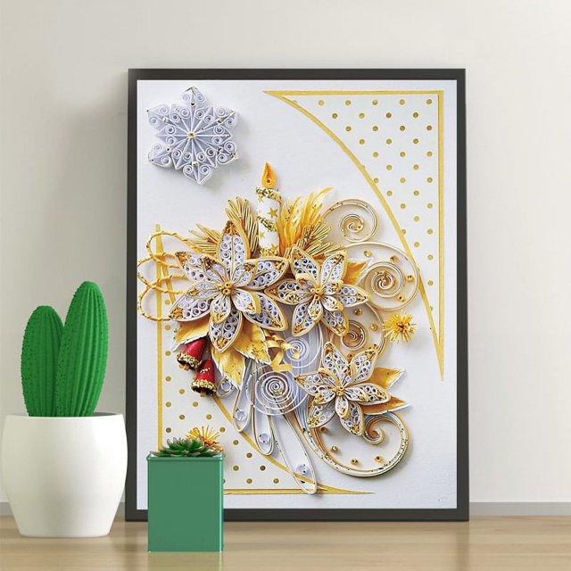 30x40 cm 5D DIY Pintura de Diamante Completa, Flores de Taladro Redondo, Lienzo de Diamantes de imitación de Bricolaje Pintura de Punto de Cruz por número para decoración de Pared Adultos niños