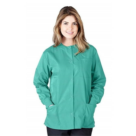 

WOMENS SCRUB JACKET MANY COLORS SIZES XS-5XL FREE SHIPPING