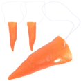 thumbnail image 3 of 3pcs Cosplay Clown Nose Props Decorative Carrot Noses Snowman Carrot Noses, 3 of 4