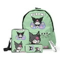 thumbnail image 3 of 3D New Product Three-piece Set Printing Peripheral Sanrio Kuromi Schoolbag Student Two-dimensional Backpack Shoulder Pencil Case, 3 of 7