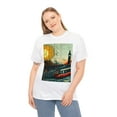 thumbnail image 5 of Unisex Heavy Cotton Tee Train Art Bauhaus Style Train 002, 5 of 7