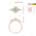 thumbnail image 4 of ANGARA Natural Diamond Engagement Ring in 14K Yellow Gold for Women (Size-5x3mm| Color-I-J| Clarity-I1-I2) | April Birthstone, Anniversary, Jewelry Gift for Women | Natural Diamond Ring, 4 of 9