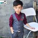thumbnail image 4 of Conjuntos De Niños Para Trajes De Vestir Blazer Formal Boda Chaleco Pantalones 2pcs Disfraces Traje De Cumpleaños Conjunto, 4 of 4