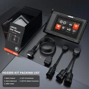 ANCEL HD3300 Heavy Duty Truck Scanner Full System Automotive Diagnostic Tool with DPF Regeneration, for Detroit, Cummins, Caterpillar, Paccar, Volvo Engine & Commercial Trucks, Lifetime Free Update